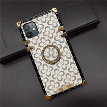 Load image into Gallery viewer, Square iPhone Case &quot;Thyia&quot; | Floral Phone Case | PURITY
