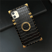 Load image into Gallery viewer, iPhone Case with Ring &quot;Alpha&quot; | Crocodile iPhone case by PURITY
