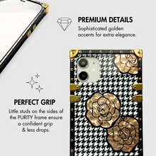 Load image into Gallery viewer, Houndstooth iPhone case &quot;Chérie&quot; by PURITY
