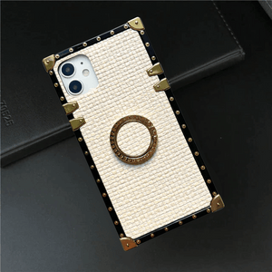 White iPhone Case with Ring "Ecstatic" by PURITY