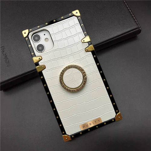 White croco iPhone case 