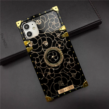 Load image into Gallery viewer, Black and gold floral iPhone Case &quot;Prairie&quot; by PURITY
