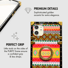 Load image into Gallery viewer, iPhone Case with Ring &quot;Primitive&quot; | Geometric iPhone Case by PURITY
