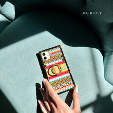 Load image into Gallery viewer, iPhone Case with Ring &quot;Primitive&quot; | Geometric iPhone Case by PURITY
