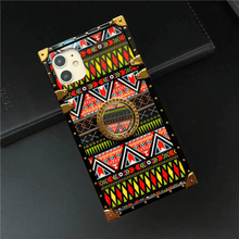 Load image into Gallery viewer, iPhone Case with Ring &quot;Tribal&quot; | Geometric phone case
