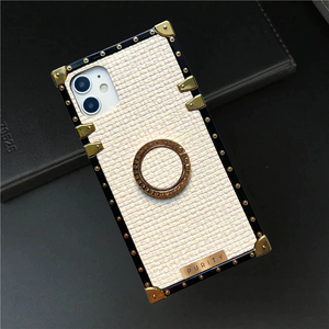 White iPhone Case with Ring "Ecstatic" by PURITY