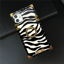 Load image into Gallery viewer, iPhone Case with Ring &quot;Instinct&quot; | Zebra iPhone case by PURITY
