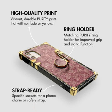  iPhone 11 Pro Max Square Case with Ring Stand Holder
