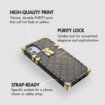 Louis Vuitton Yellow On Strap Bumper Case for iPhone 14 13 12 11